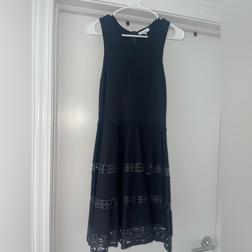 Parker black mini dress